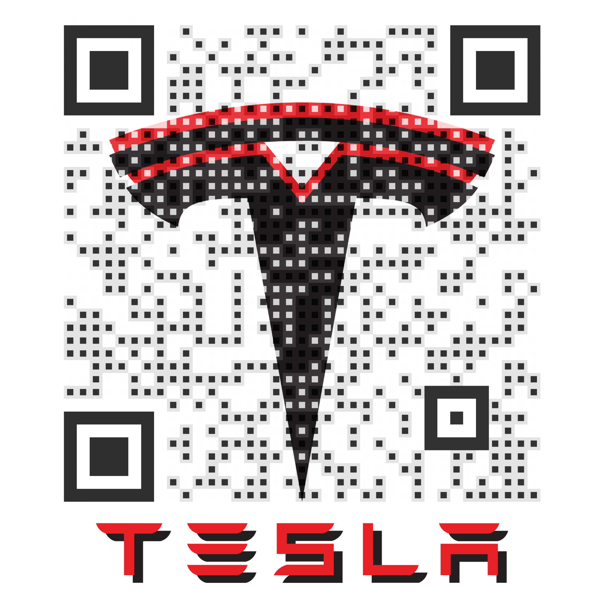 Jumbo Smart Vanity QR Code for Tesla Dallas on Google My Business